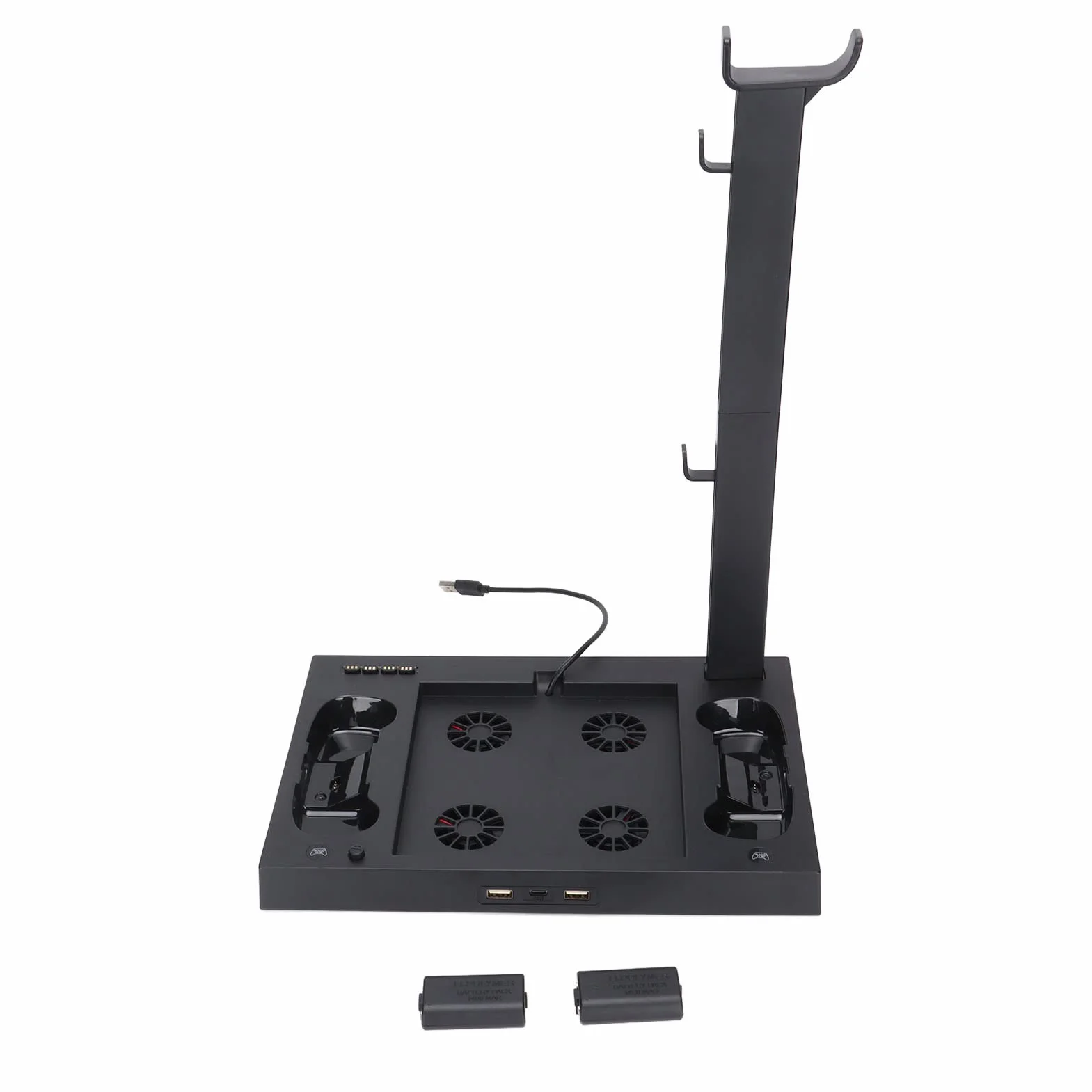 Taidda Console Serie X Supporto di Raffreddamento per Dissipazione Rapida del Calore per Base Ventola di Raffreddamento Multifunzionale, Doppia Ricarica per Giocatori con Indicatore LED,