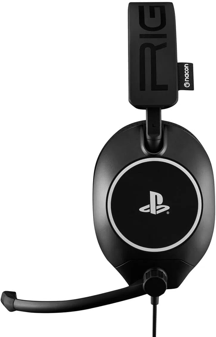 Cuffie da gaming cablate Sony R5 Pro HS, nere, con licenza ufficiale per PS5, compatibili con PS4. Cuffie cablate, jack da 3,5 mm.