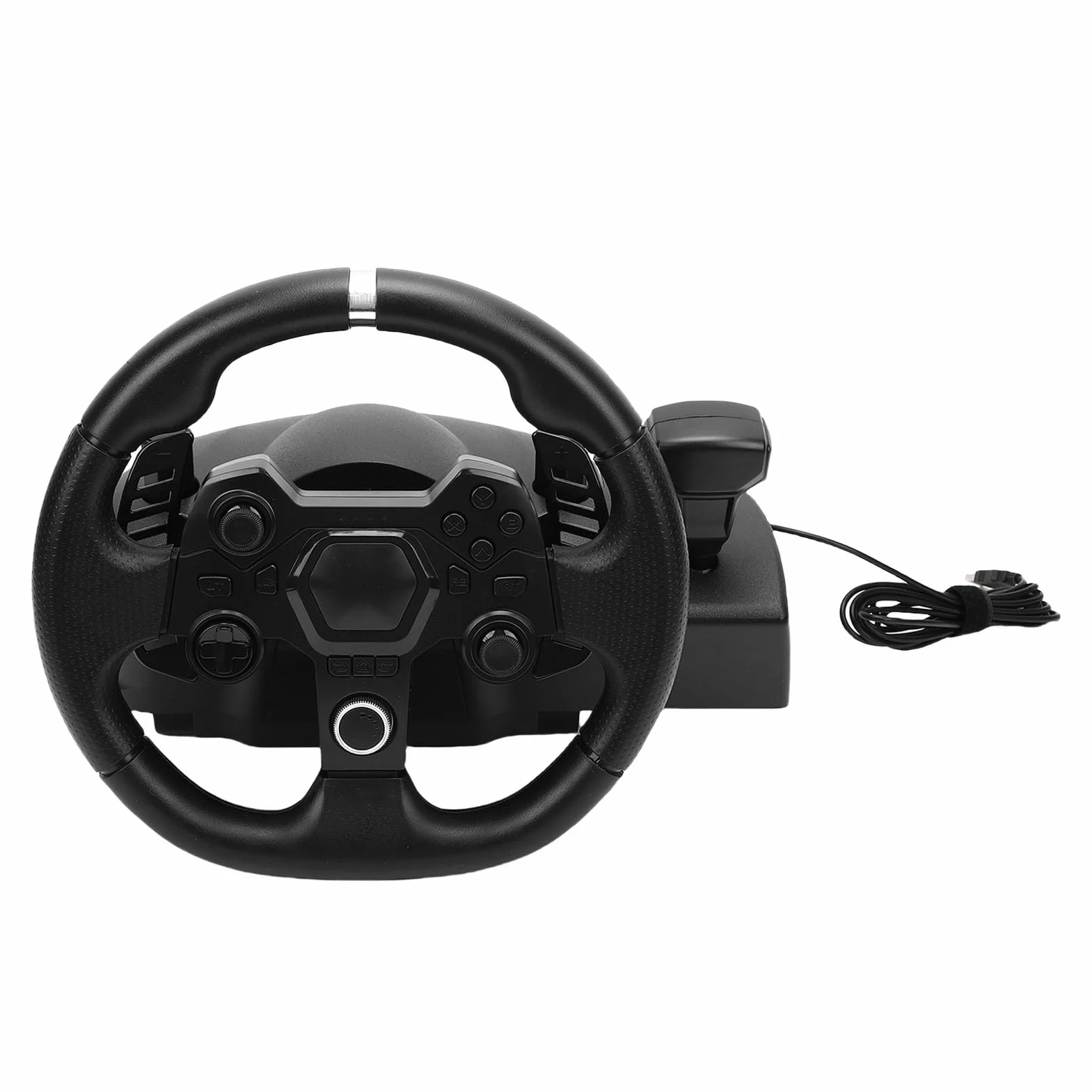 Fabater Set di Volanti Force Racing, Volante da 11" con Pedaliera a Molla, compatibilità Multipiattaforma per,