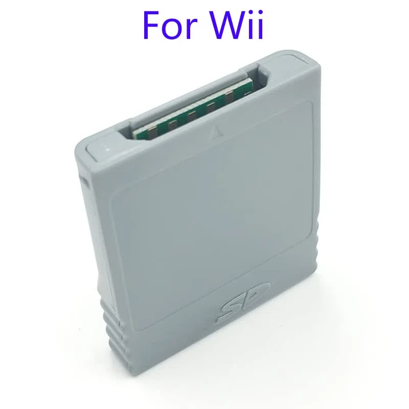 YANHAO [Parti di Videogiochi] 2Pcs SD Flash Scheda di Memoria WISD for Nintendo Wii Adattatore Convertitore Adattatore Lettore di Schede for Wii GC Gamecube Console di Gioco [Sostituire]