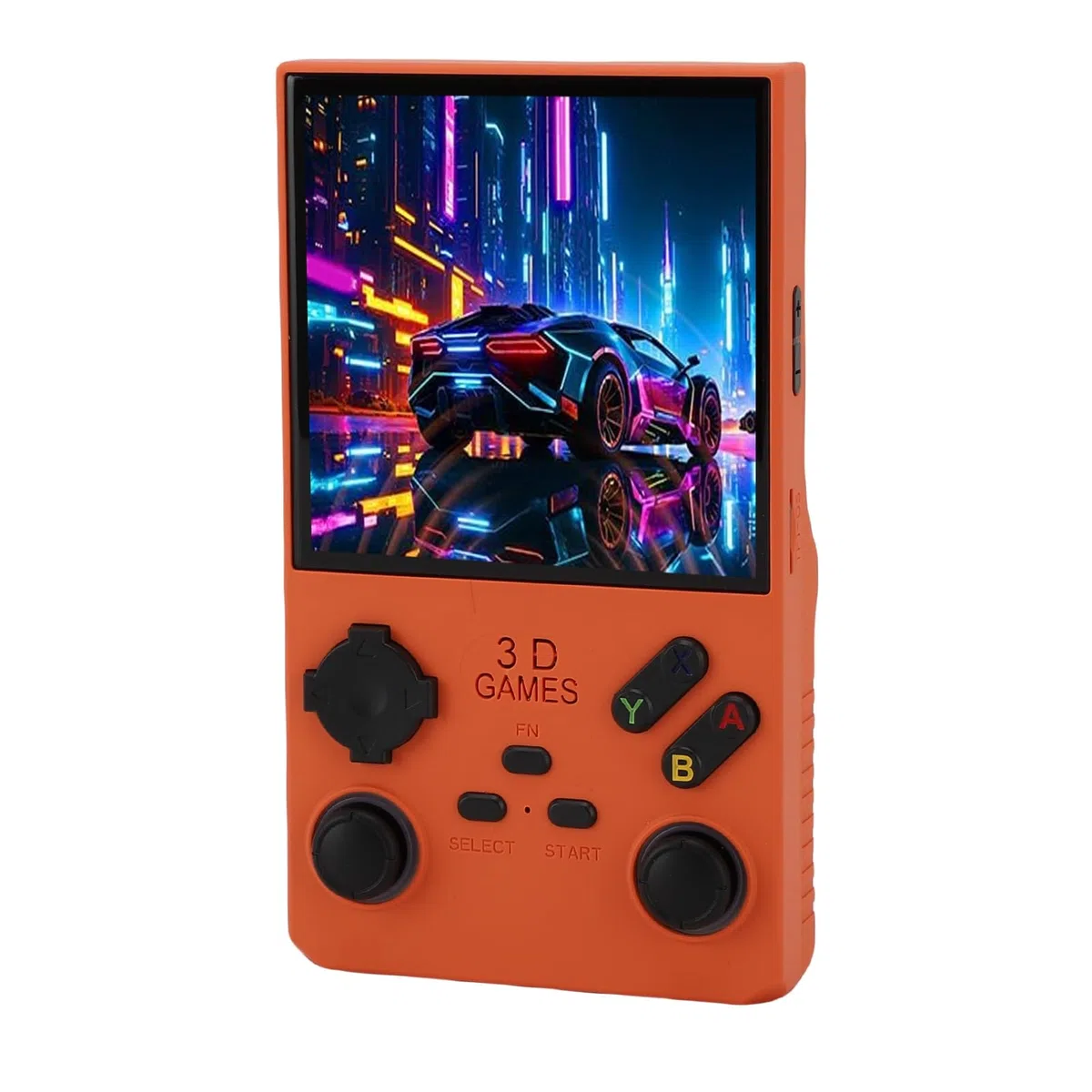 Console da Gioco Portatile retrò Console Portatile da 4,0 Pollici con Spazio di Archiviazione da 256 GB, Ideale per Viaggiatori di Tutte le età (ORANGE)