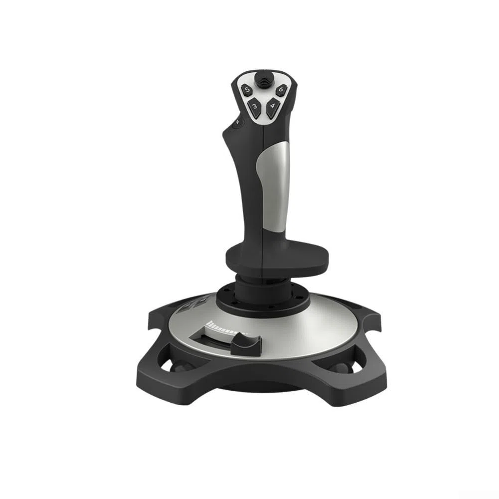 Caswynlife Simulatore di volo Joystick Controller, per PC, ABS Game Flight Handle con controllo preciso, esperienza di gioco coinvolgente, per gli appassionati di Sim, nero