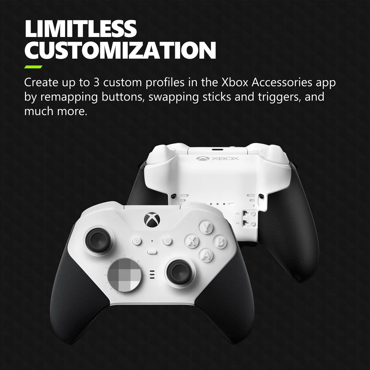 Microsoft Wireless Controller - Elite V2 COre White for Xbox Series X, Xbox Series S, and Xbox One