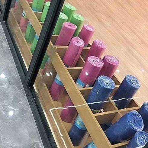 Scaffale portaoggetti per tappetino da yoga con 10 scomparti per organizzare la casa e la palestra