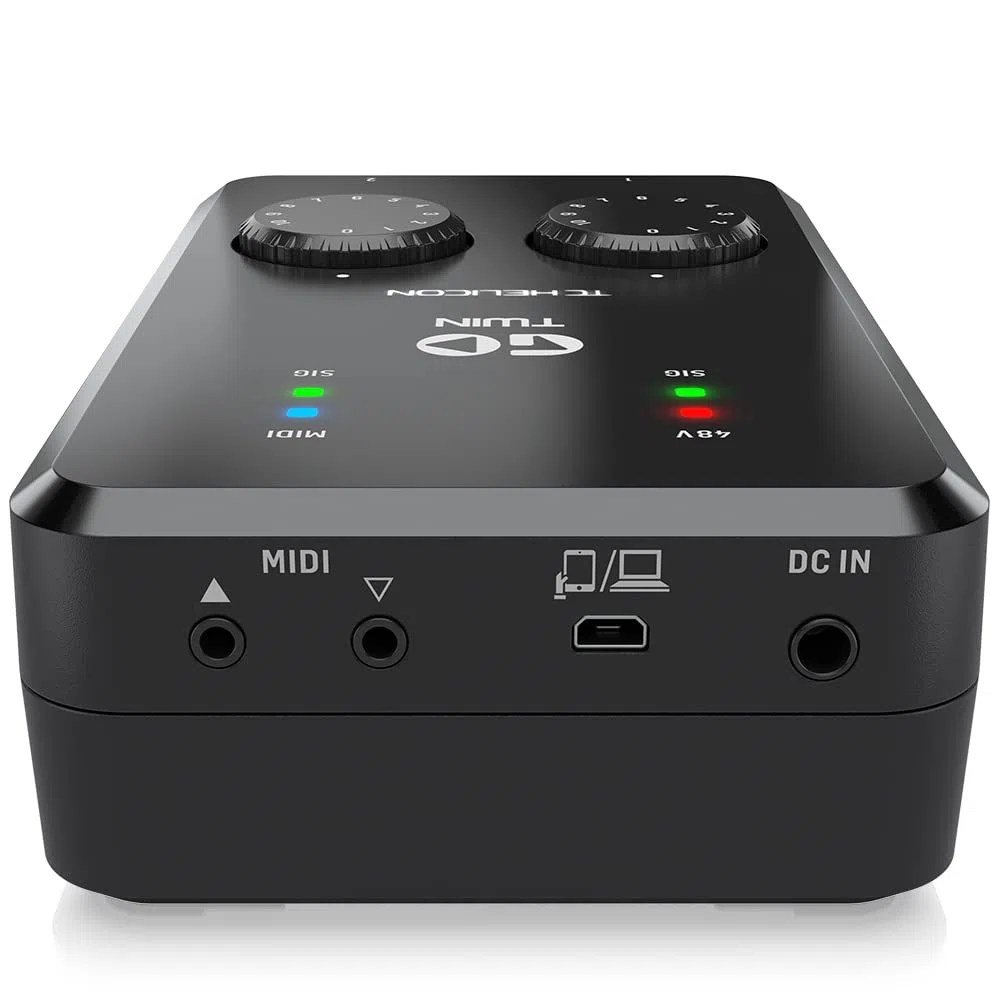 TC Helicon GO TWIN Interfaccia audio/MIDI a 2 canali ad alta definizione per dispositivi mobili