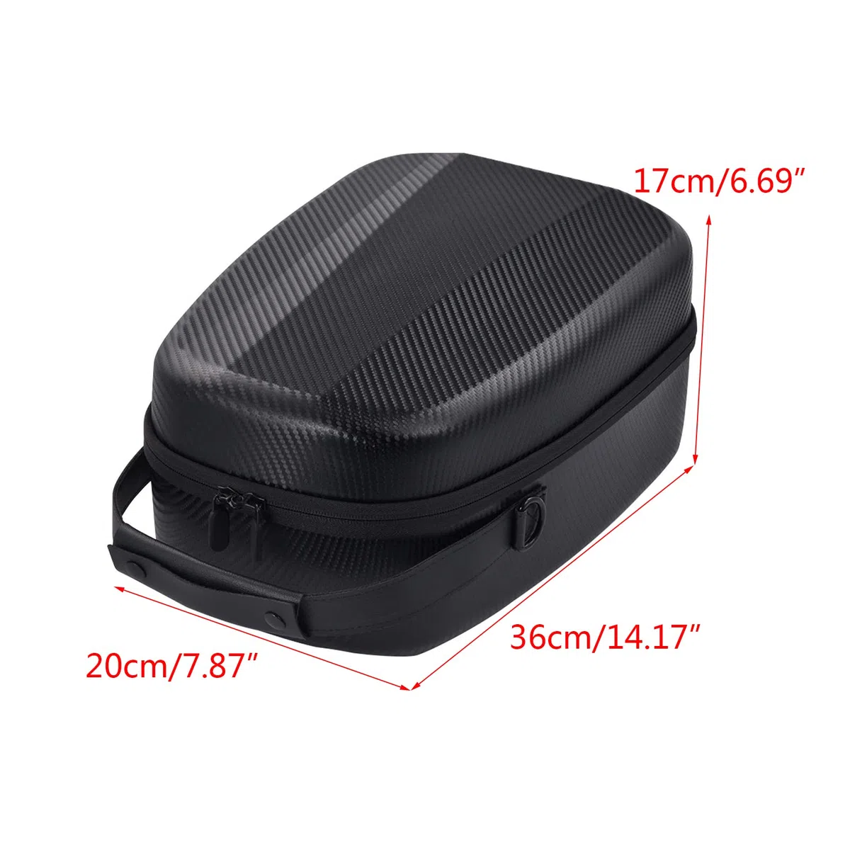 VR2 - Custodia antiurto per occhiali, antigraffio, custodia protettiva con fascia elastica, da viaggio