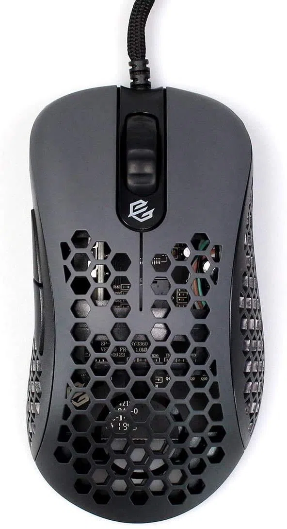 G-Wolves Skoll SKL 2020 Edition 66g ultra leggero a nido d'ape design cablato RGB Gaming Mouse fino a 12000 DPI (nero)