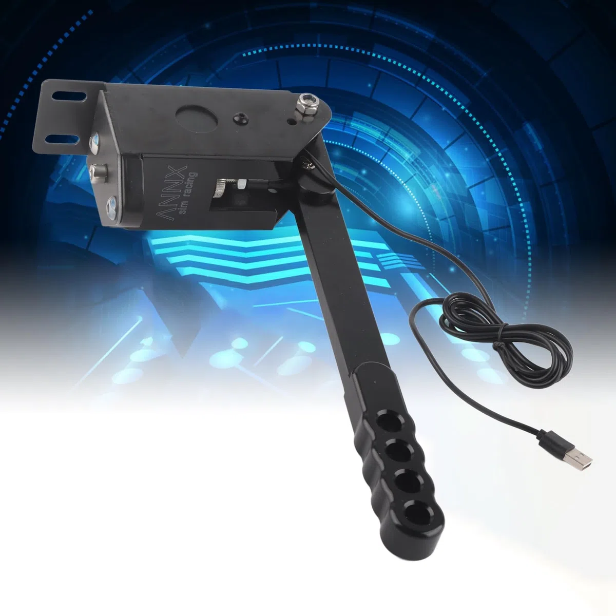 Freno a Mano per Giochi USB Lineare Freno a Mano Regolabile in Lega di Alluminio per Periferiche di Gioco per Giochi di Corse SIM