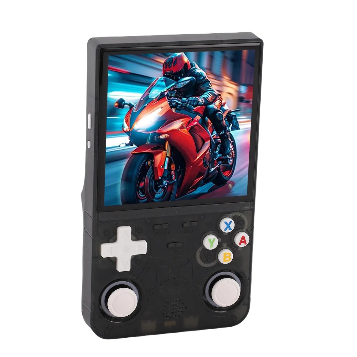 RASTKY Console di Gioco Portatile Open Source con Ad Alta stabilità e Batteria a Lunga Durata, per Appassionati di Giochi, Schermo da 4 Pollici 720x720, Batteria LiPo Trasparente (128G)