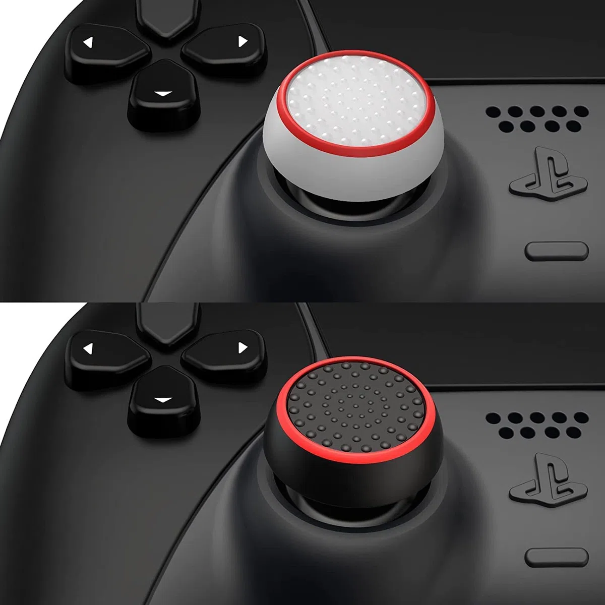5 paia/10 pezzi controller joystick silicone Thumb Grips Caps, luminosi e antiscivolo per controller 360, Xbox One, PS2, PS3, PS4, PS5