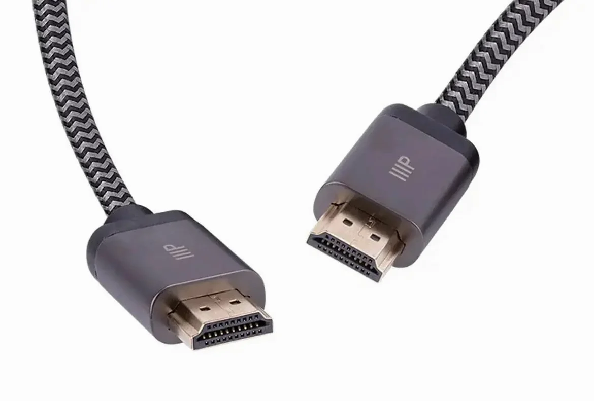 Monoprice Cavo HDMI ad altissima velocità intrecciato 8K - 20 piedi - nero | HDMI 2.1, 8K a 60Hz, 48Gbps, CL2 a parete, 24AWG, compatibile con PS 5, Playstation 5 Digital Edition, Xbox X, Xbox S