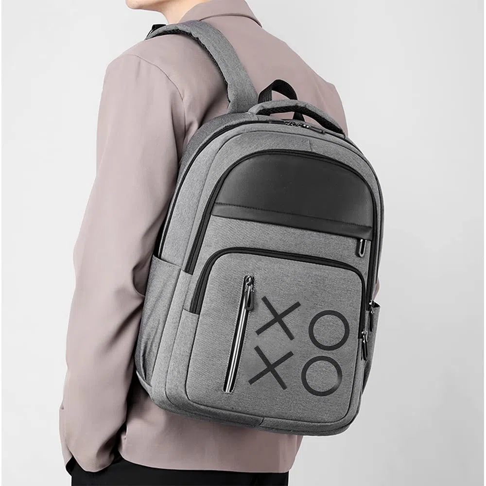 Zaino per console da gioco per PS5, borsa da viaggio per controller e accessori da gioco, grigio, grande, gioco