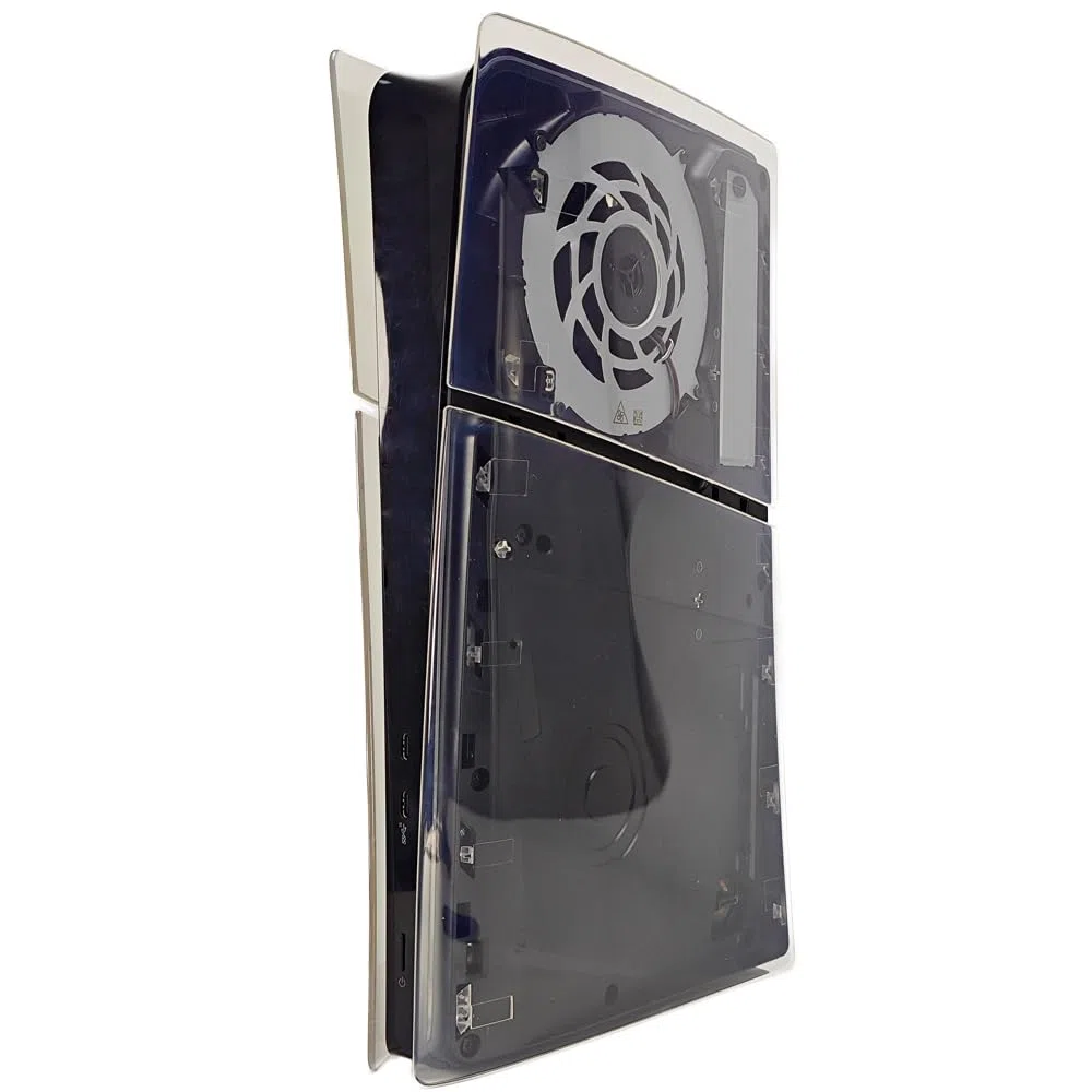 Custodia protettiva trasparente per console PS5 SLIM Digital Edition, parti di ricambio per pannello rigido, accessori da gioco, antigraffio, trasparente