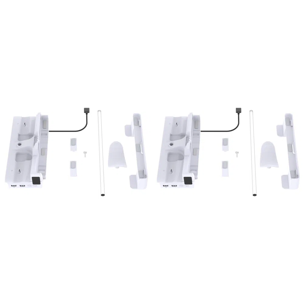 Stazione di raffreddamento RGB per PS5 con caricatore doppio controller e supporto per cuffie per console PS5