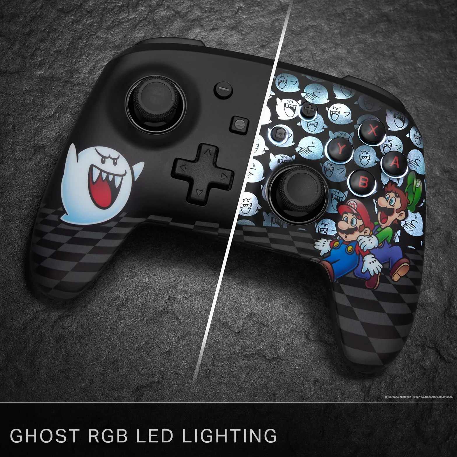 PowerA Enhanced Wireless Controller for Nintendo Switch with Lumectra - Peek-A-Boo