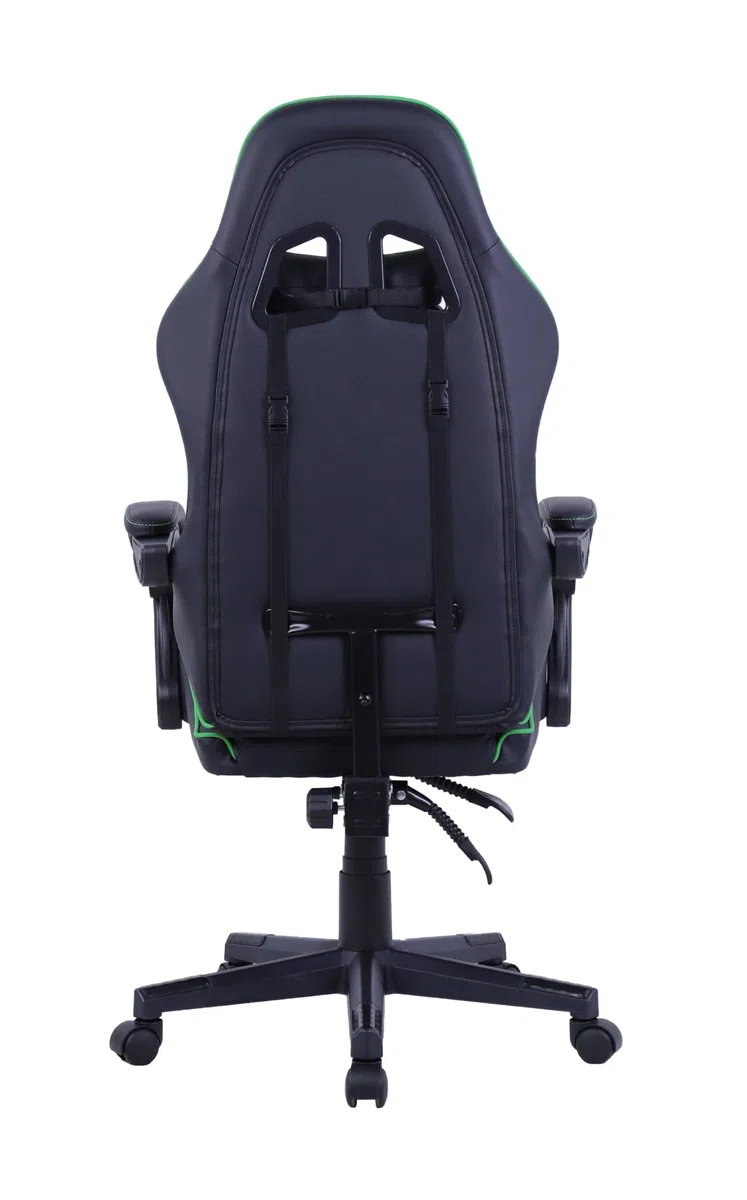 Skull Factory Sedia Gaming Ergonomica, Regolabile, Base Nylon, Pistone a Gas Classe 3, Cuscino Cervicale, Cuscino Lombare, Rivestimento in PVC, Ruote Silenziose