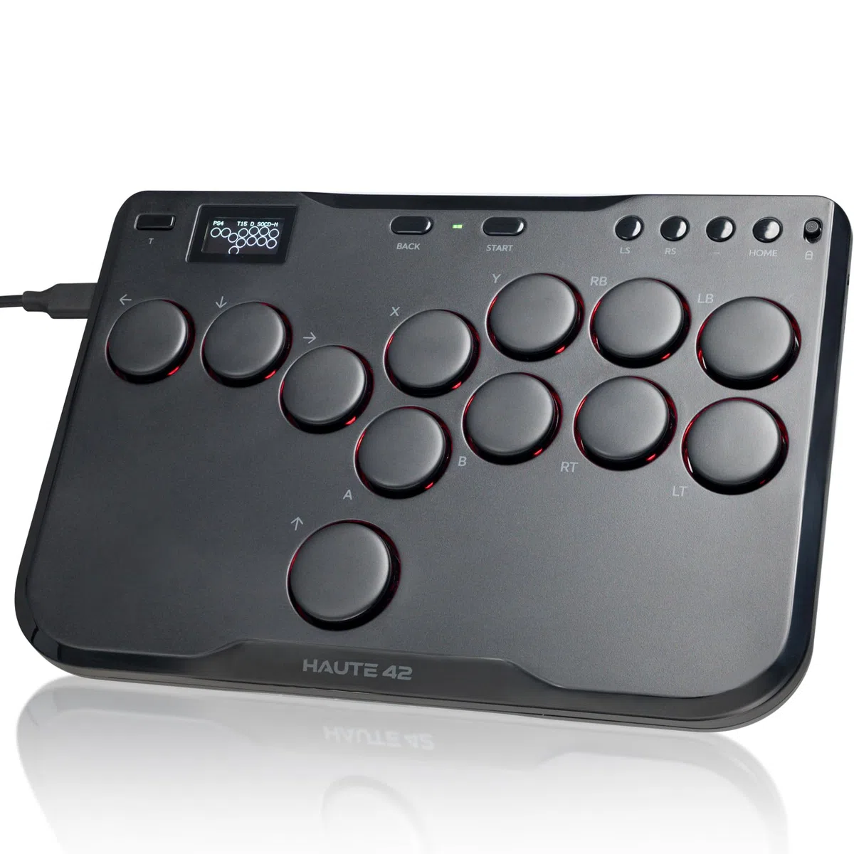 Arcade Stick,P12 controller arcade con tutti i pulsanti con Turbo e RGB personalizzato, tastiera da gioco Arcade Fight Stick per Switch/PC/PS4/PS3, hot swap e supporto SOCD (P12EU)