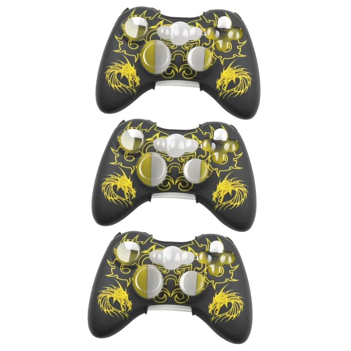Hemobllo 3pezzi Cover Protettiva Silicone Giallo Per Controller Antiscivolo e Facile Da Installare Compatibile Con Controller Protegge Da Graffi e Sporcizia