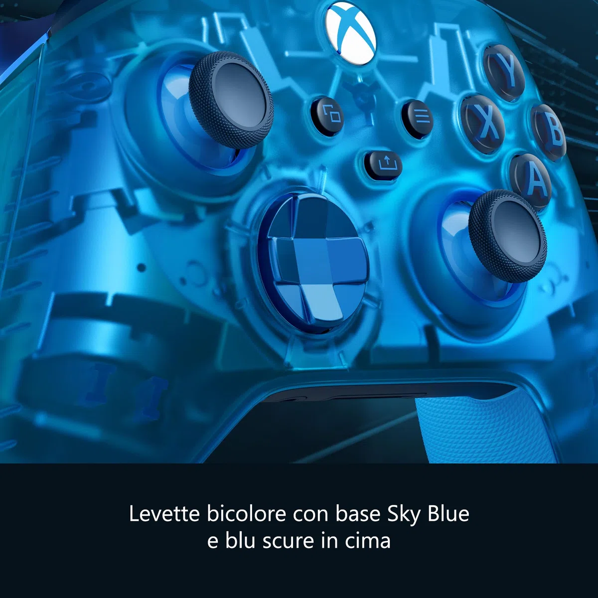 Xbox Controller Wireless, SE Sky Cipher - per Xbox One, Xbox Series X|S, Windows 10/11, Android, iOS