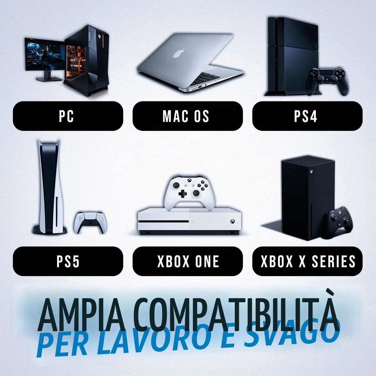 KLIM Chroma De Tastiera Qwertz Tedesco per Gaming USB | Colori da Videogioco e Retroilluminata, PC Console Windows - Bianca