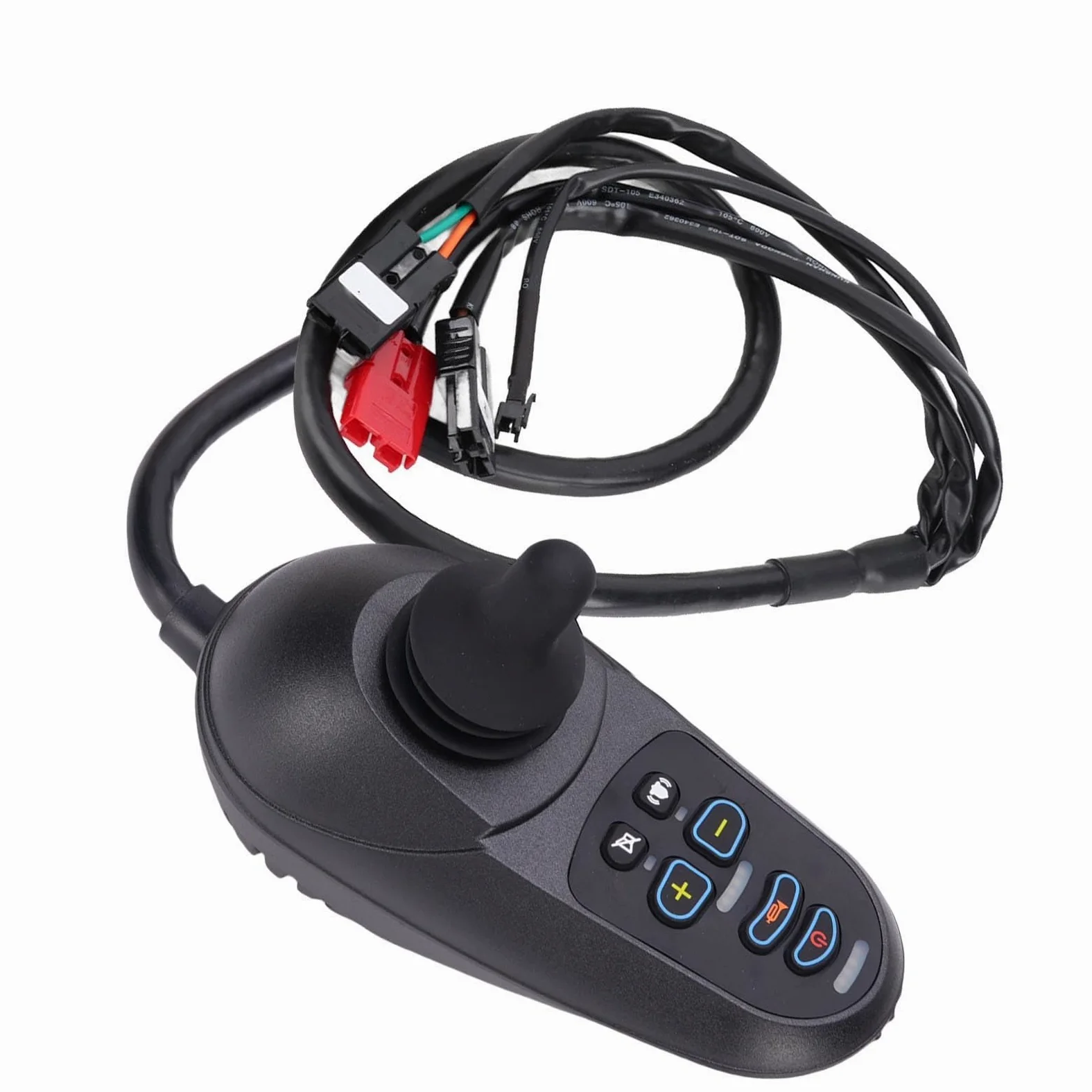 Jiawu Controller Joystick Ad Alta Corrente da 50 A con Impugnatura Ergonomica, Pratica Sostituzione del Joystick della Sedia per Disabili per un Controllo Confortevole