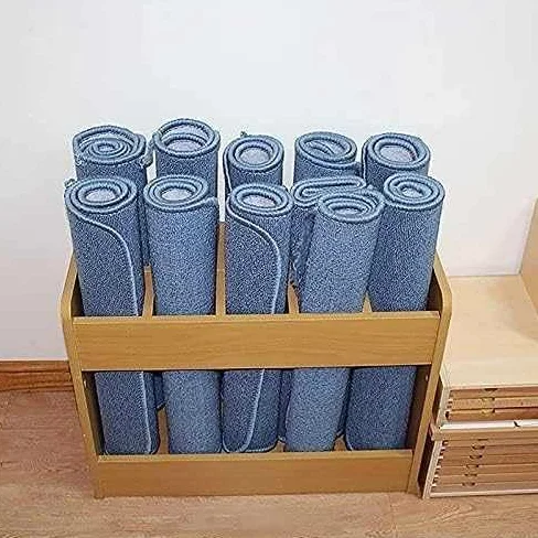 Scaffale portaoggetti per tappetino da yoga con 10 scomparti per organizzare la casa e la palestra