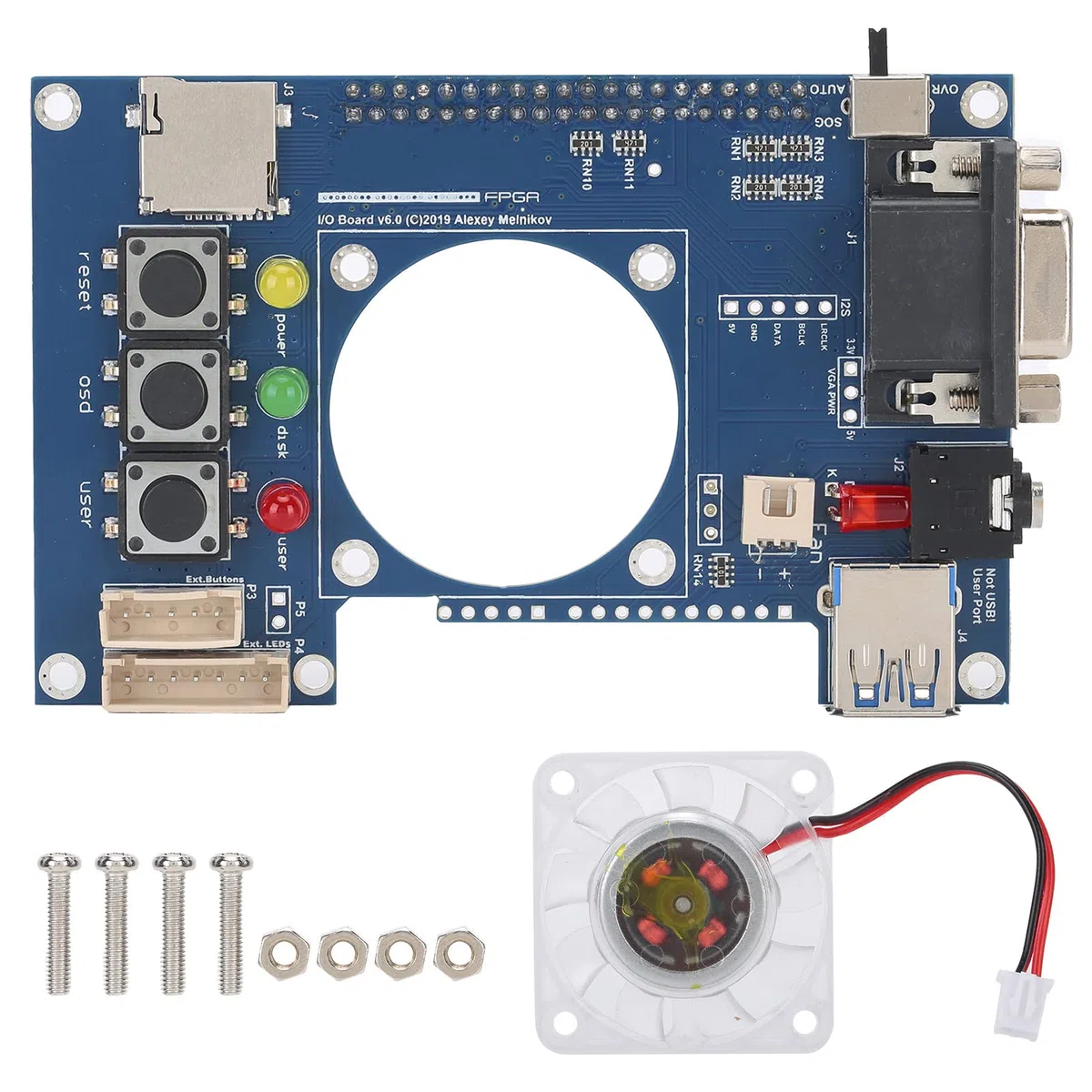 Scheda di Espansione FPGA, Modulo di Sostituzione Affidabile per Uscita Video Analogica VGA e Audio per Giochi Retro, PCB , 1 Pezzo