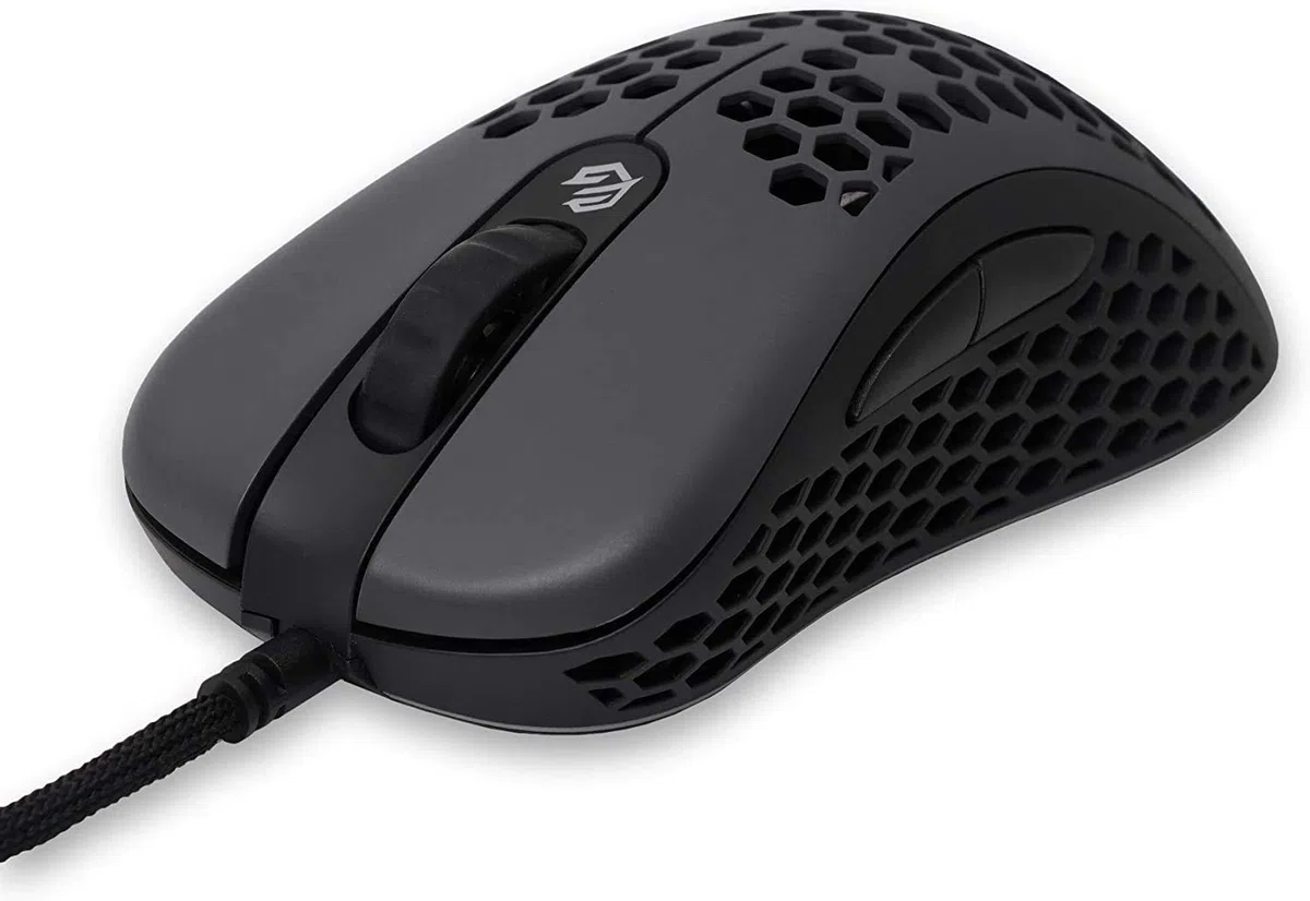 G-Wolves Skoll SKL 2020 Edition 66g ultra leggero a nido d'ape design cablato RGB Gaming Mouse fino a 12000 DPI (nero)