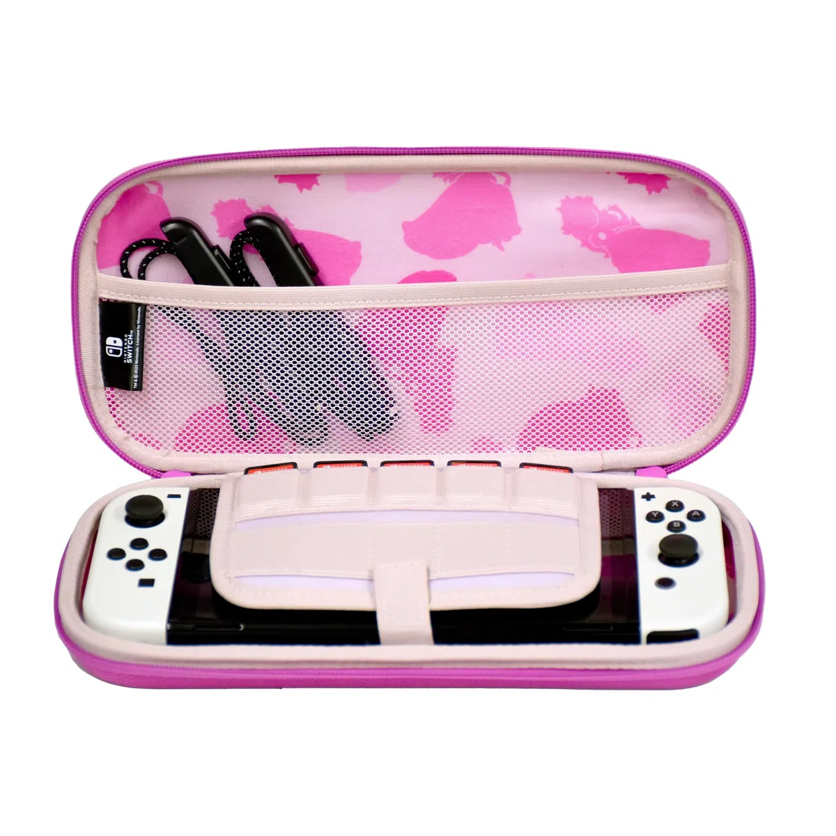 Hori Custodia Premium Vault (Princess Peach) per Nintendo Switch - Licenza ufficiale Nintendo, rosa