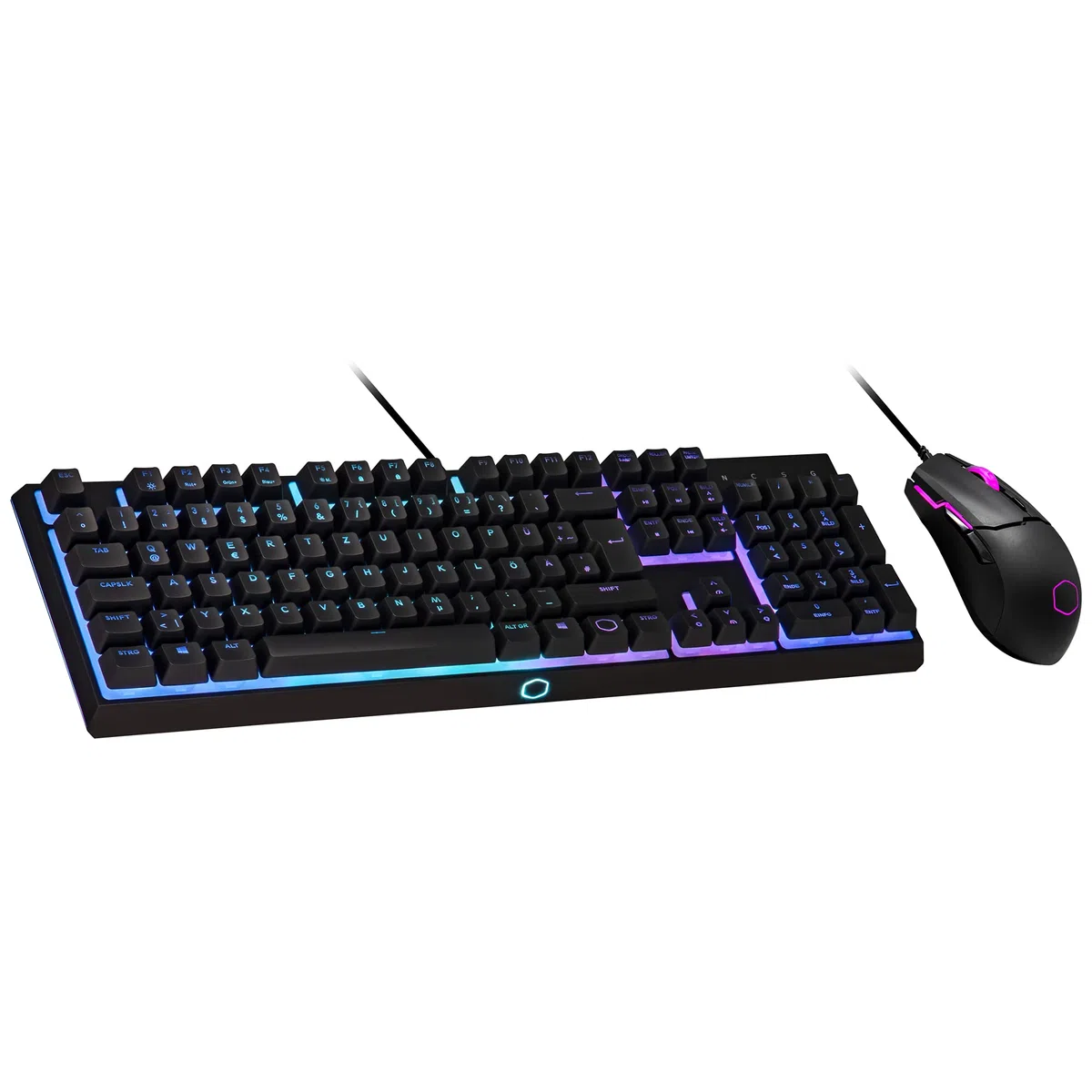 Cooler Master MS110 Tastiera E Mouse RGB Gaming Combo, Nero, QWERTZ - DE