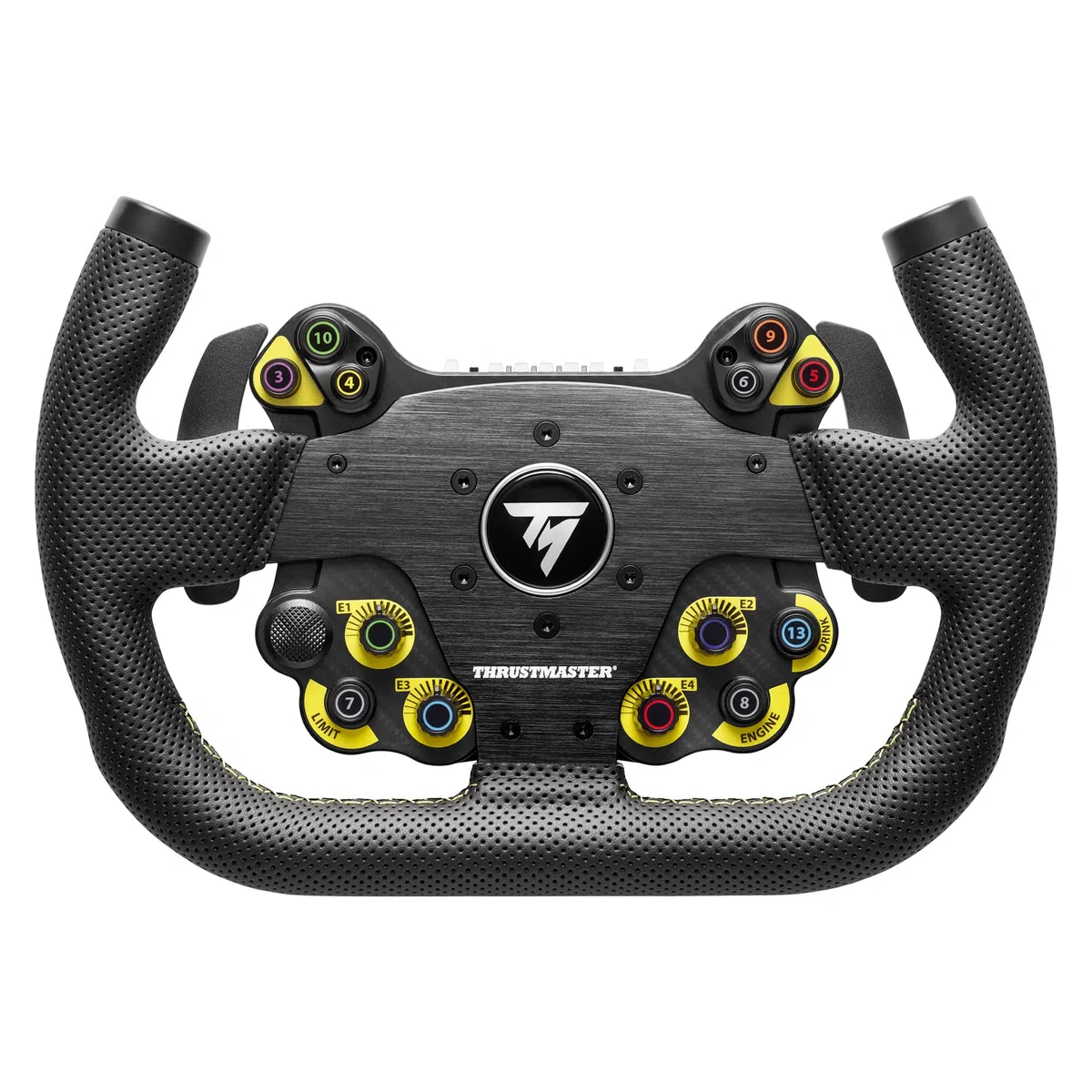 Thrustmaster EVO Racing 31U Leather Volante Add-On - PS5, XBOX e PC | Design a U, per monoposto ed endurance, hub rimuovibile, palette Mag-Shift, 25 pulsanti programmabili, 4 selettori