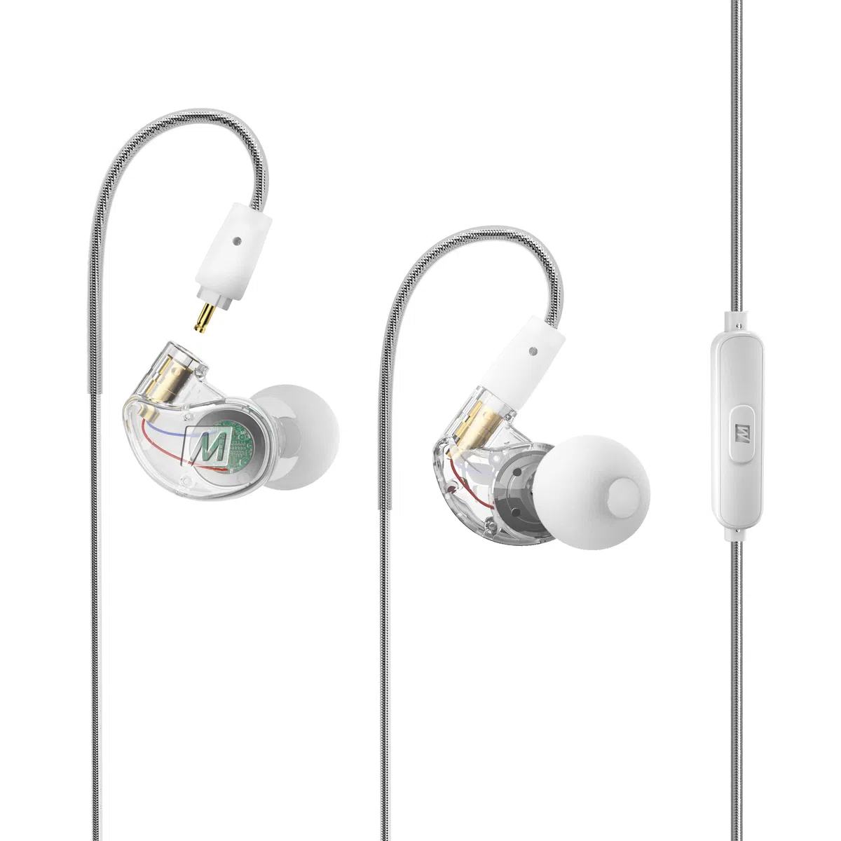 MEE audio M6 VR Cuffie in-ear da gioco con cavo corto per Oculus Quest 2 e altre cuffie VR + cavo microfono per PS5, Xbox, Nintendo Switch, PC