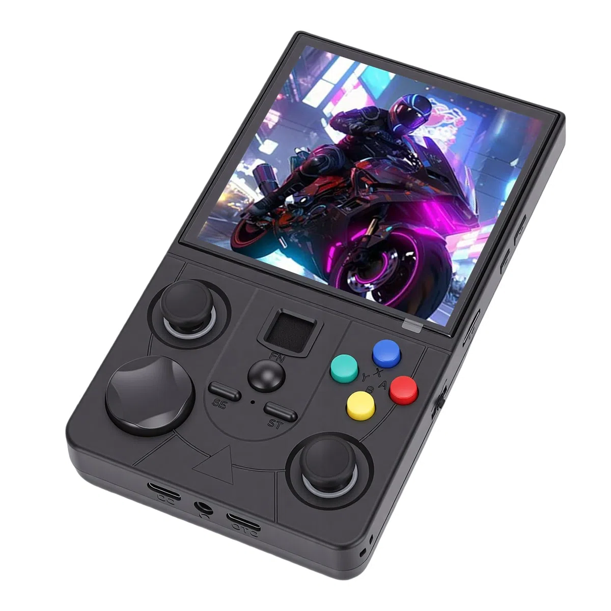 Console di Gioco Portatile retrò Console di Gioco Portatile Ricaricabile con Supporto Multiplayer WiFi Schermo HD da 4 Pollici per i Giocatori in Movimento (128G)