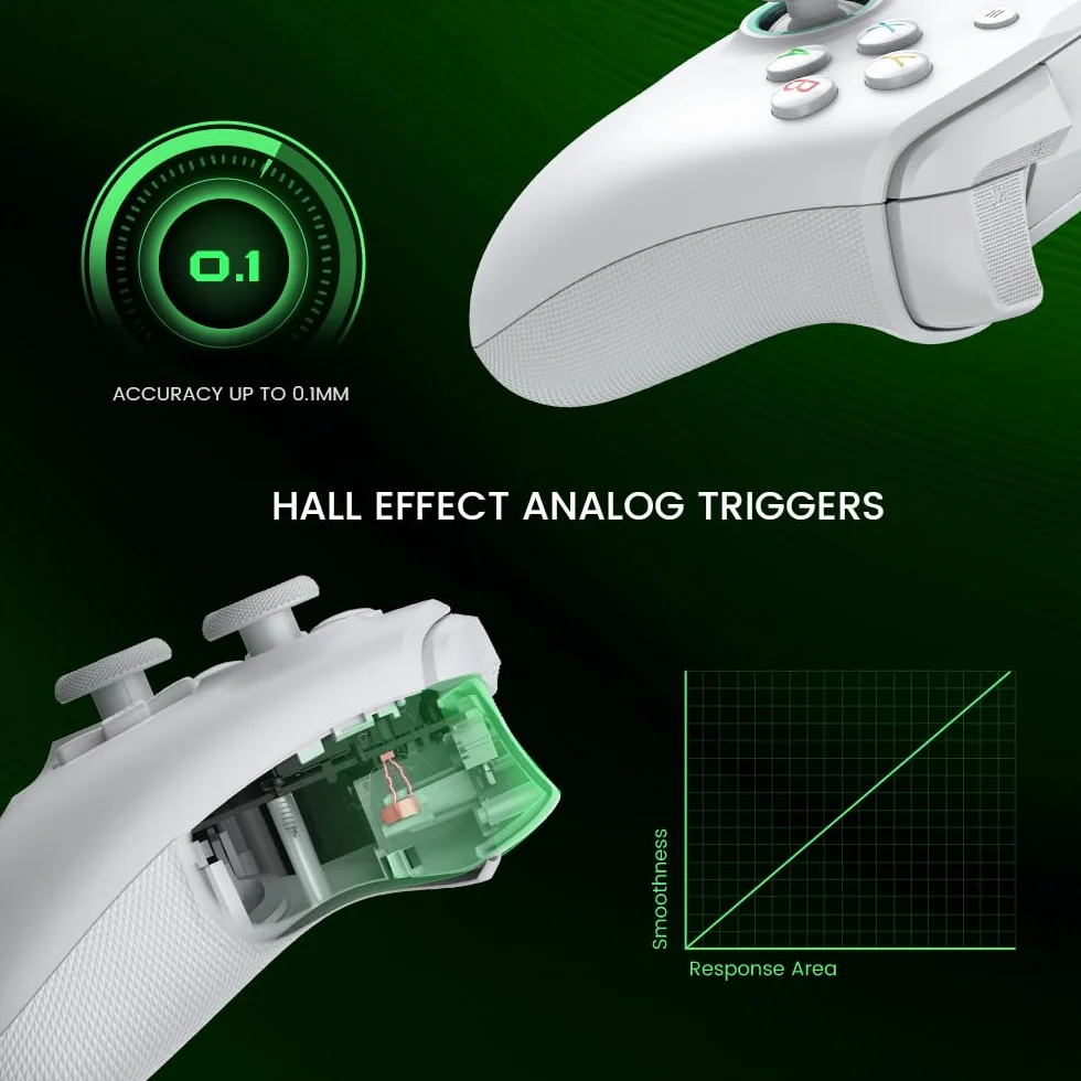 GameSir G7 SE Manette Xbox One sous licence officielle avec bâtons à effet Hall pour Windows 10/11, Xbox One, Xbox Series X/S, manette de jeu PC avec port pour écouteurs 3,5 mm