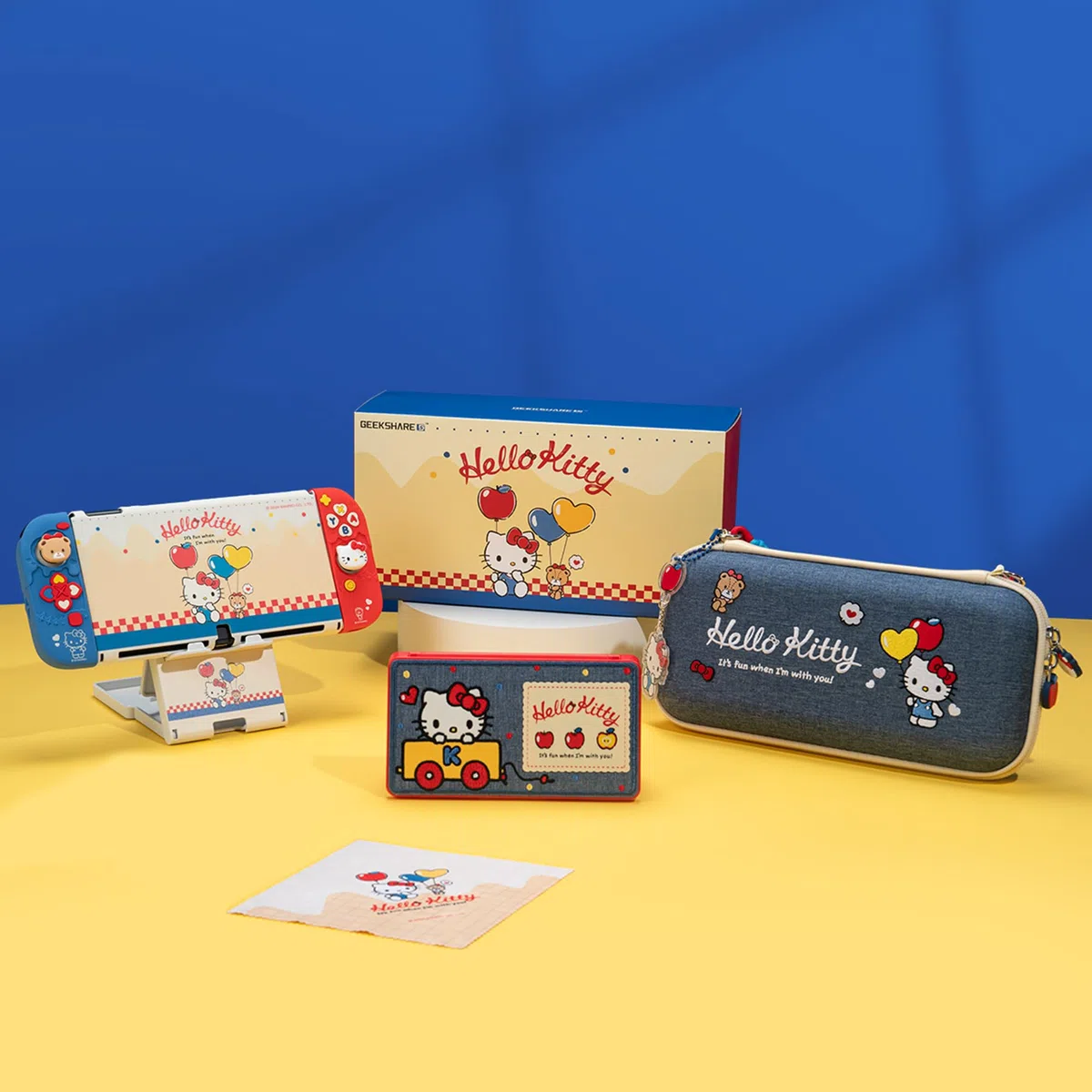 Kuitmor Kit Accessori per Switch 2017: Custodia Trasporto, Custodia Protettiva, Portaschede, Pellicola Protettiva, Supporto, Cuscinetti Joystick e Altro (10 in 1)