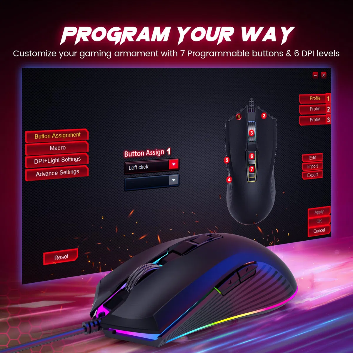 Tastiera da gioco e mouse, 104 tasti, pannello interamente in metallo illuminato, tastiera silenziosa per computer, poggiapolsi, mouse da gioco retroilluminato a LED, 4200 DPI, set con