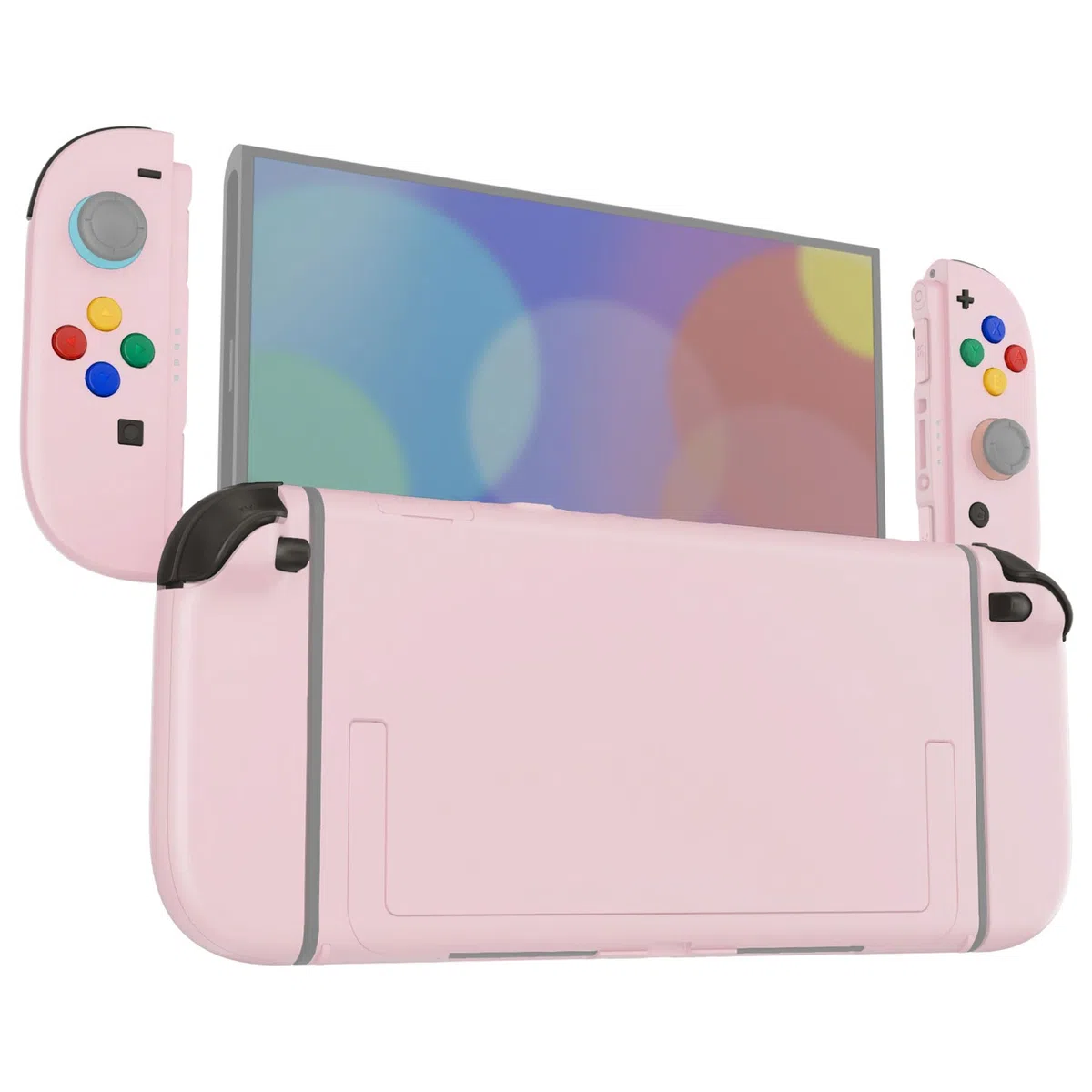 eXtremeRate Cover per Nintendo Switch 2, Tasti Kit Joycon 2 Custodia Posteriore Console Ricambio, Accessori per Nintendo Switch 2,Senza Joycon e Console - Rosa