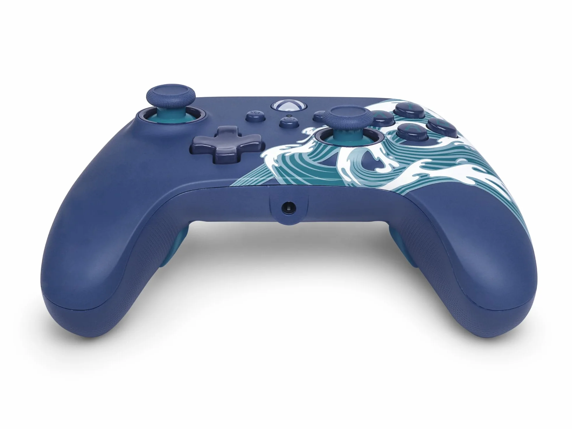 PowerA Controller cablato Advantage per Xbox Series X|S - Onda d'acqua, gamepad, controller per videogiochi cablato, controller di gioco, funziona con Xbox Series X|S