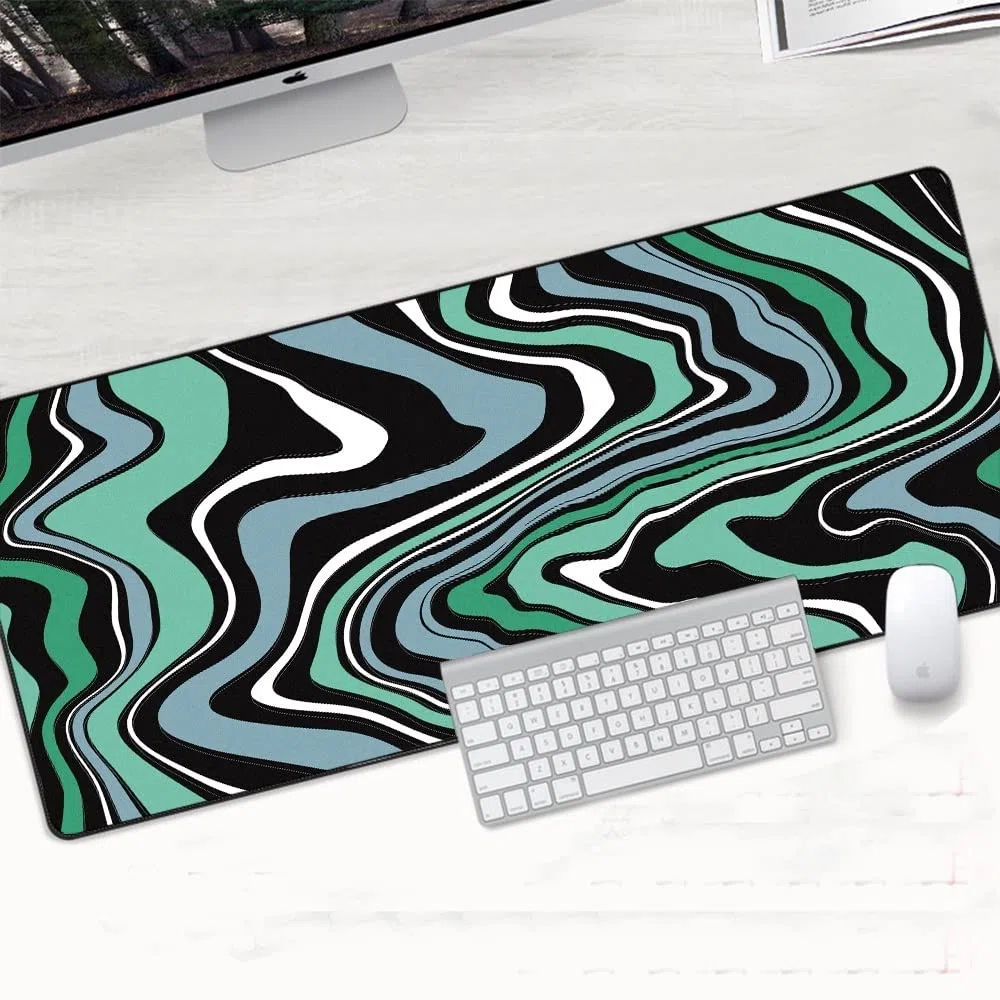Tappettino del Mouse 900x400mm. XXL. Gaming Mouse Pad Large Gamer Gamer Gamer Art Table Computer Mousepad Soft Maause Pad XL. Tappetini da Tavolo Astratti da Tastiera Tappetino per Mouse da Gioco (Co