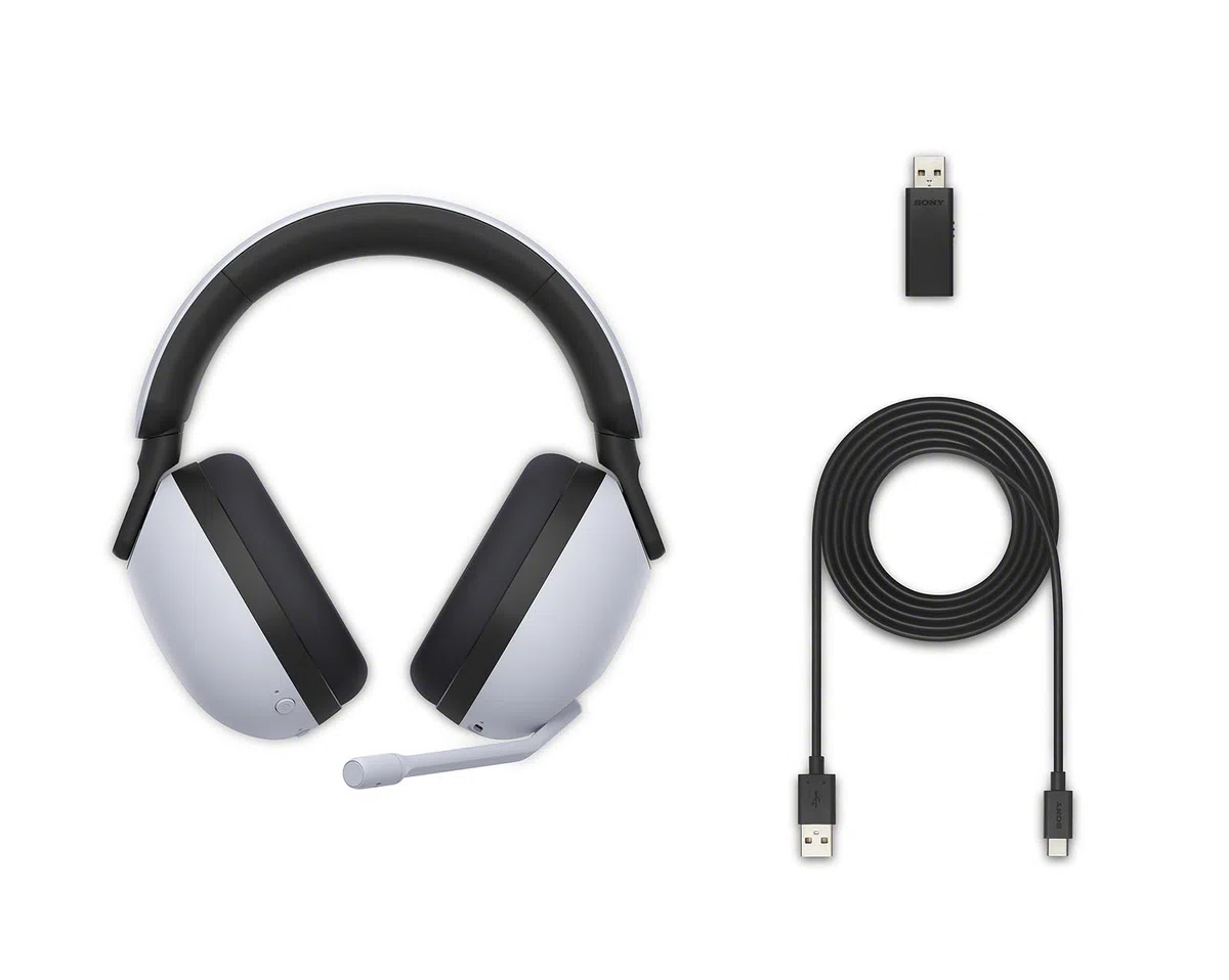 Sony INZONE H7 | Cuffie Gaming Wireless, 360 Spatial Sound per Gaming, con Mic, Batteria fino a 40h, software Inzone Hub, PC/PS5 PlayStation - Bianco