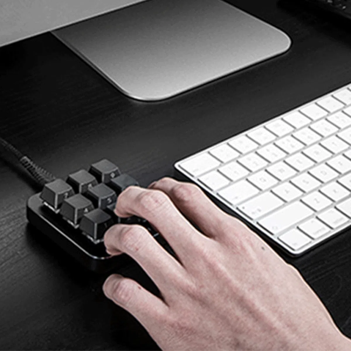 Tastiera Standard con Una Tastiera Meccanica a macroistruzione. Keypad 9 Key Gaming Keyboard 9 Key Gaming Keypad Programmazione Macro Software USB Gaming Mini KEYPAD Meccanico (Taglia : C)