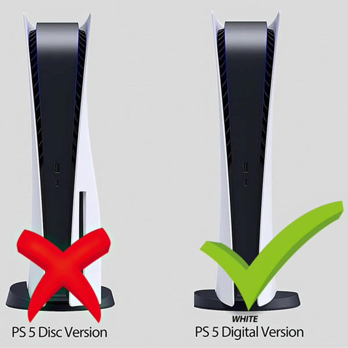 Digital Edition - Mascherina protettiva per console PS5, accessori per Playstation 5, colore: nero