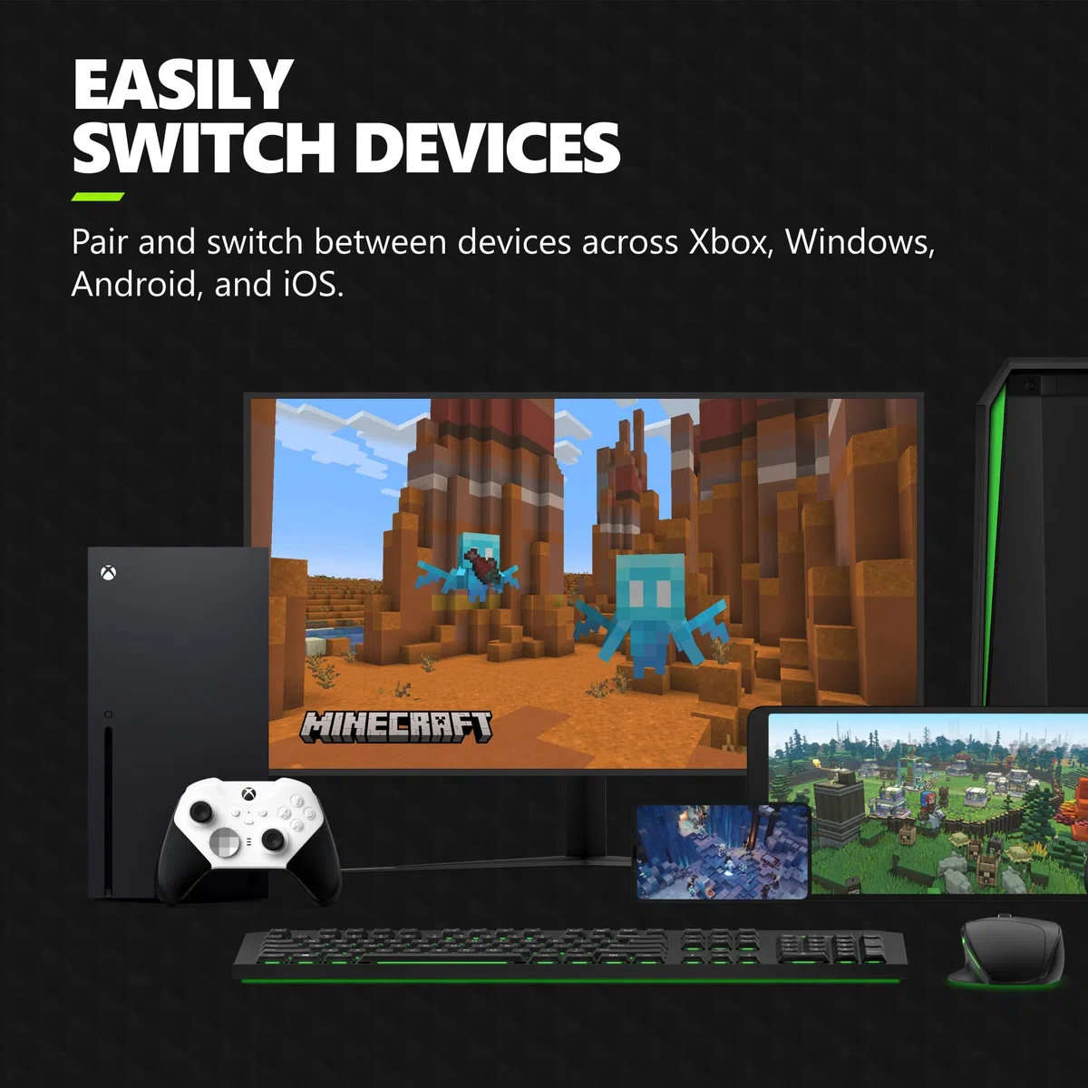 Microsoft Wireless Controller - Elite V2 COre White for Xbox Series X, Xbox Series S, and Xbox One