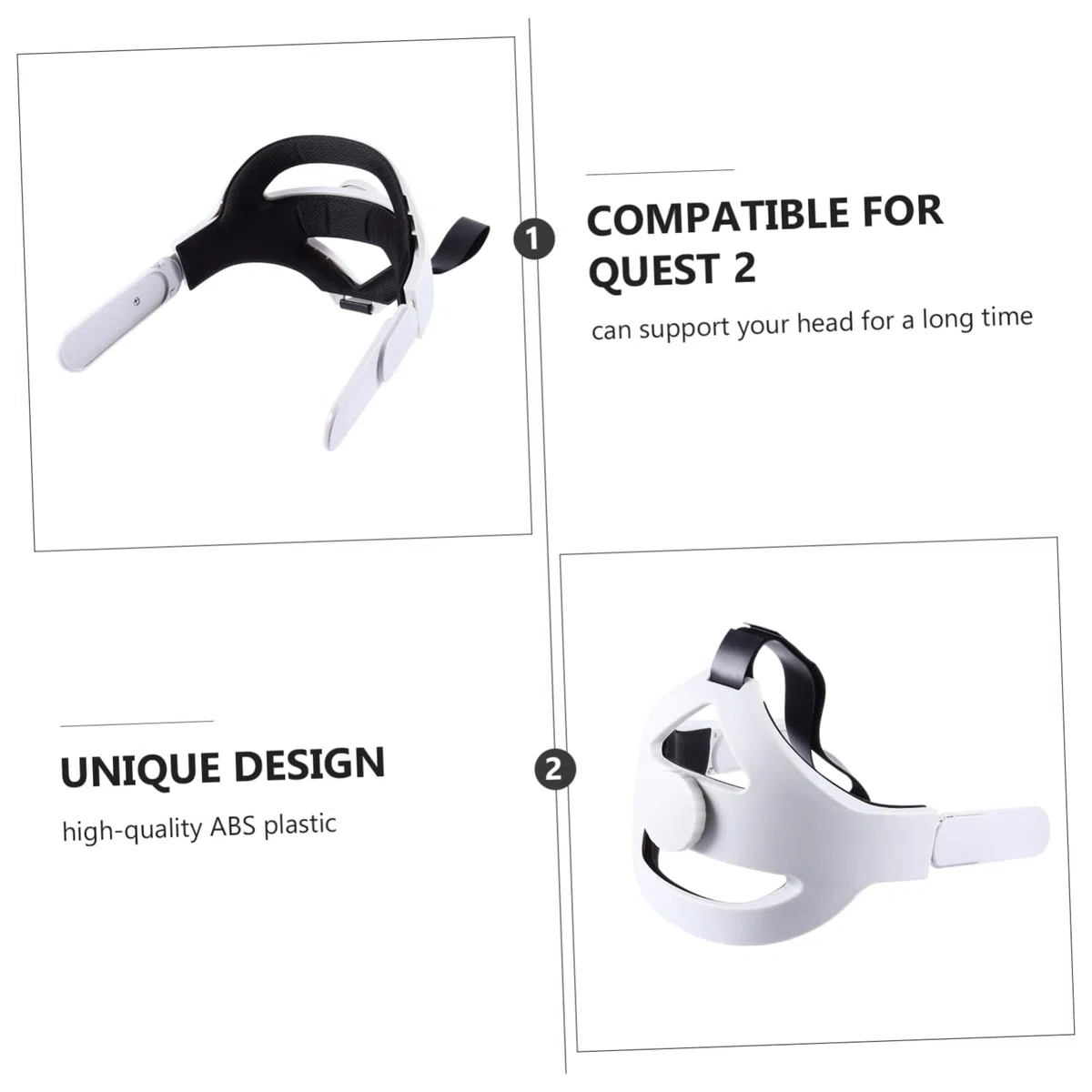 Cinturino per Testa per Visore Vr Regolabile Compatibile con Visori di Seconda Generazione Cuscinetto per Testa Antiscivolo Fascia Protettiva