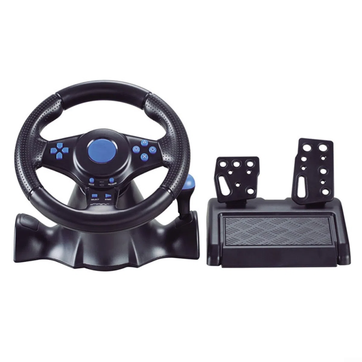 Volante e pedali da gioco USB, per Switch, per Xbox One/360, per PS4, per PS3 e PC, controller ergonomico in ABS per giochi di corse sim (3 in 1)
