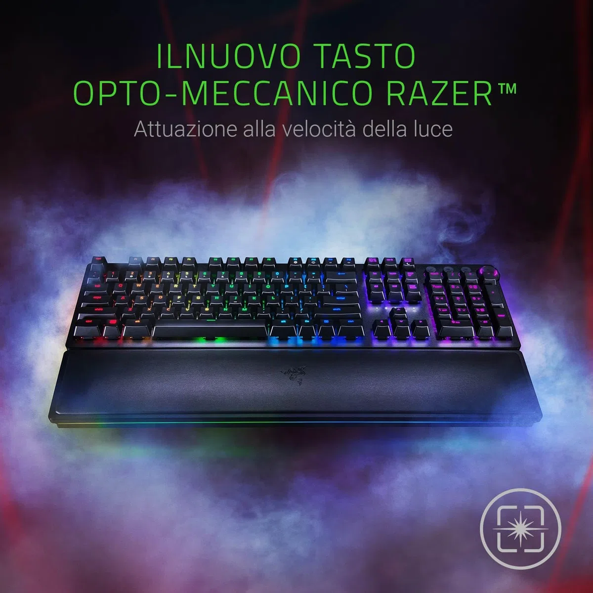 Razer Huntsman Elite USB QWERTY Inglese US, Nero