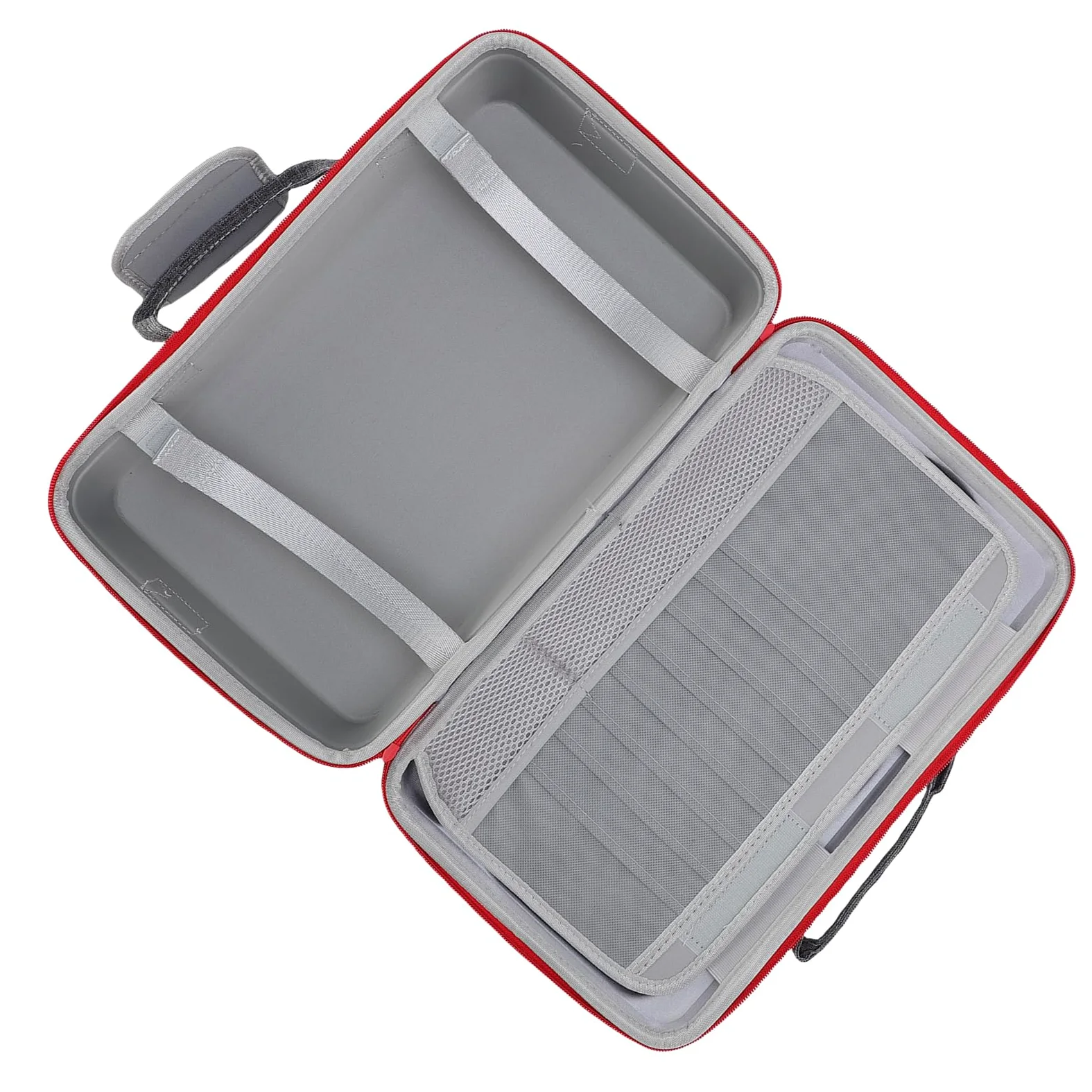 Custodia Rigida per Console SLIM Custodia Rigida per Viaggi, Controller, Cuffie, Cavi USB, Nylon Impermeabile per Giocatori (GRAY)