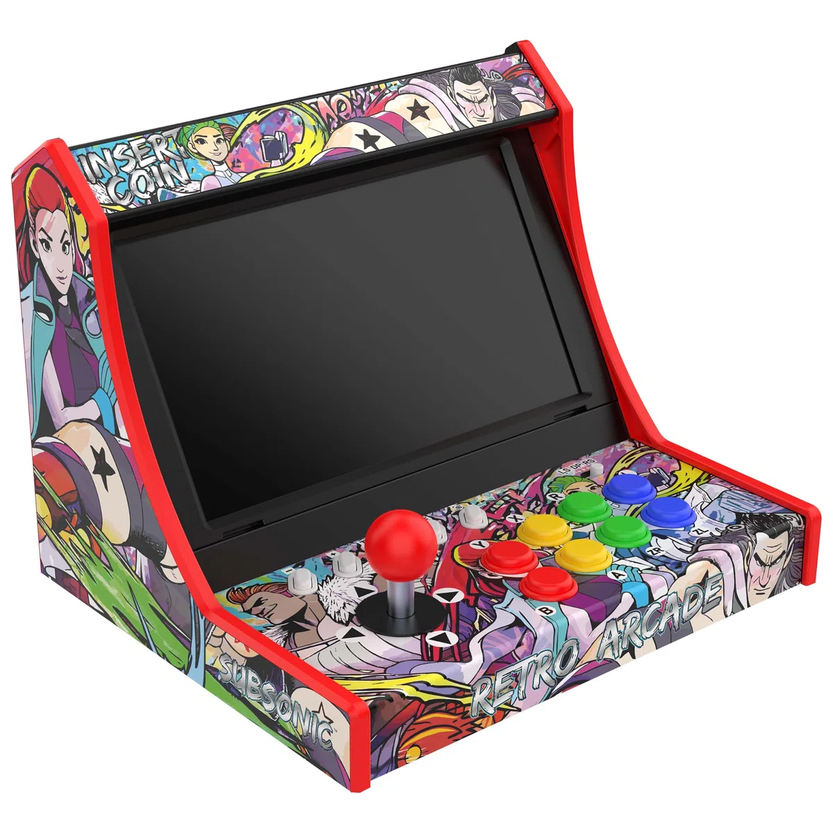 Subsonic - Mini Cabinato Arcade per Switch 2, Switch OLED e Switch - Docking Station per Console Nintendo con Joystick e 8 Pulsanti per Trasformare la Console Nintendo in un Cabinato Arcade