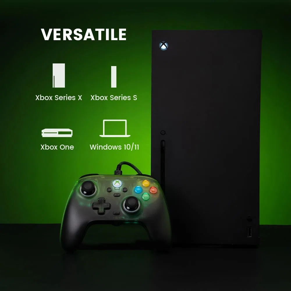 GameSir T7 Pro Controller cablato Xbox/PC – Verde retrò, Effetto Hall, RGB
