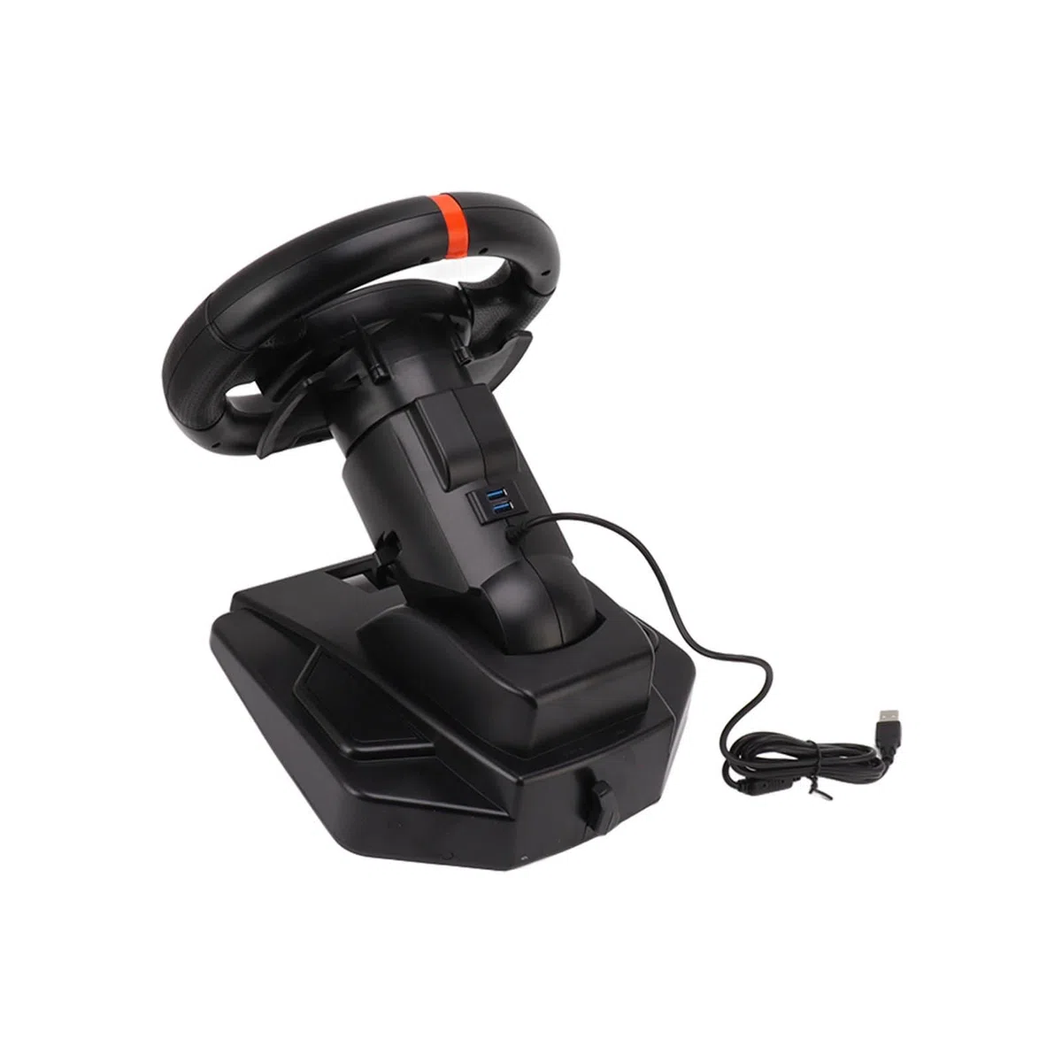 RiToEasysports Volanti da Gioco, Plug And Play Volante per PC USB da 180 Gradi con Pedali per 360 PC per Motori Completi per Switch Motori Elettrici e Parti Accessori per